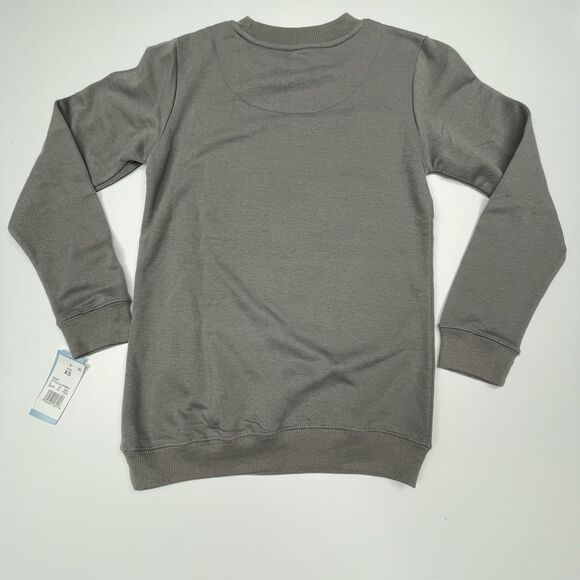 Rolling Stones Christmas Sweatshirt Tongue Long Sleeve Top Gray Red Women's XS - Picture 2 of 12